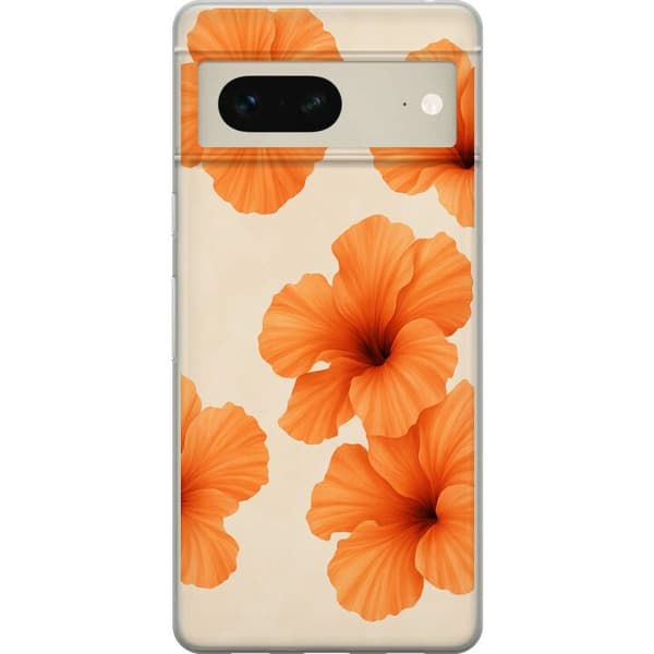 Google Pixel 7 Gennemsigtig cover Papaya Punch