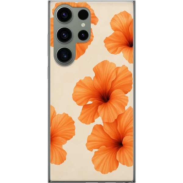 Samsung Galaxy S23 Ultra Genomskinligt Skal Papaya Punch