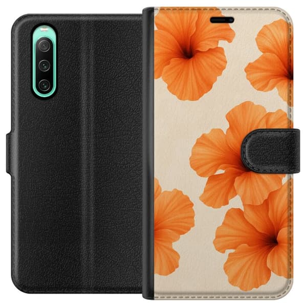 Sony Xperia 10 IV Lompakkokotelo Papaya Punch