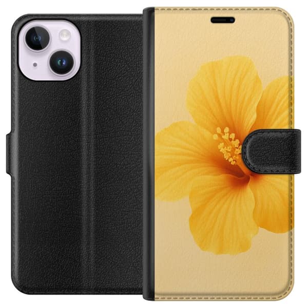 Apple iPhone 15 Lompakkokotelo Lemon Zing