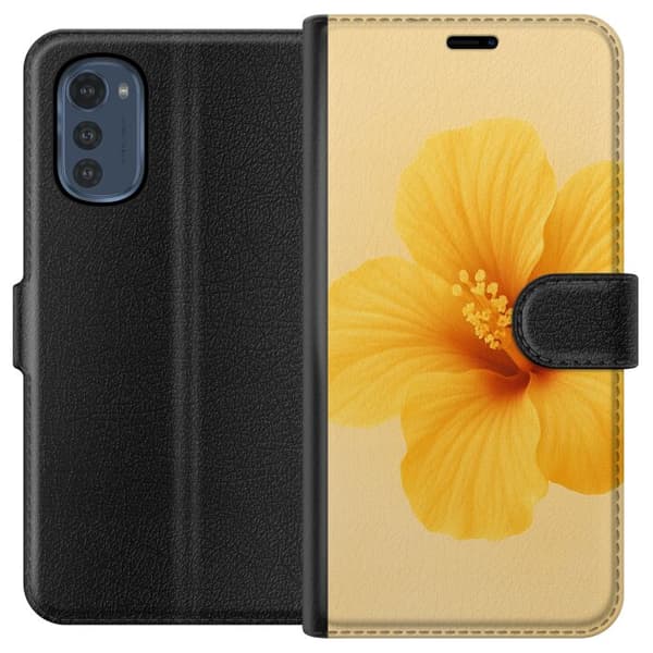 Motorola Moto E32s Lompakkokotelo Lemon Zing