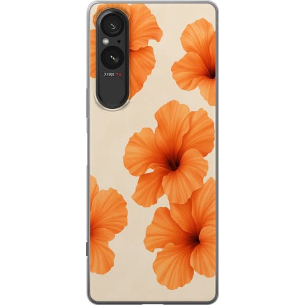 Sony Xperia 5 V Gennemsigtig cover Papaya Punch