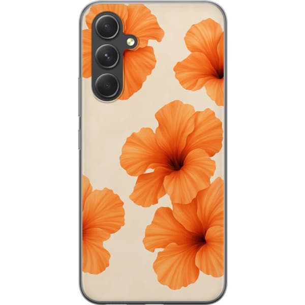 Samsung Galaxy A55 Gennemsigtig cover Papaya Punch