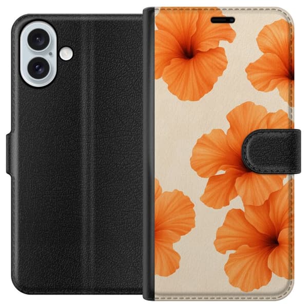 Apple iPhone 16 Plus Lompakkokotelo Papaya Punch