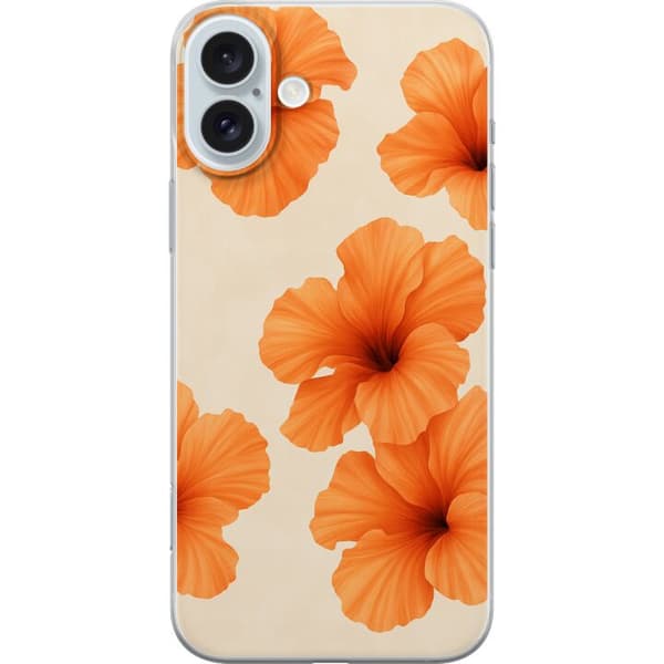 Apple iPhone 16 Plus Läpinäkyvä kuori Papaya Punch
