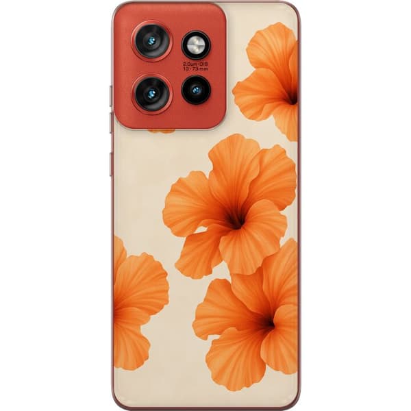 Motorola Edge 50 Neo Gennemsigtig cover Papaya Punch