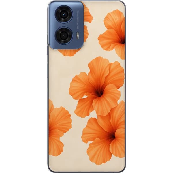 Motorola Moto G04 Läpinäkyvä kuori Papaya Punch