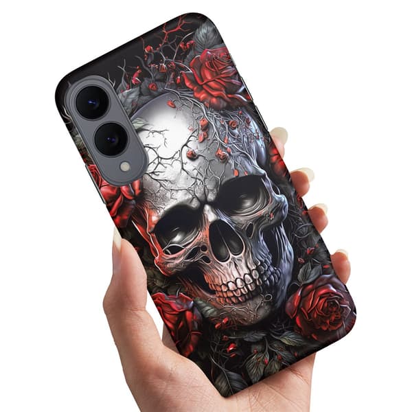 Samsung Galaxy S25 Edge - Cover/Mobilcover Skull Roses