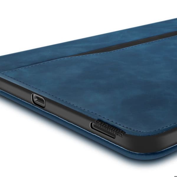 Etui för Samsung Tab S10 FE Plus Fällbart Plånboksstöd Video Blå Natt