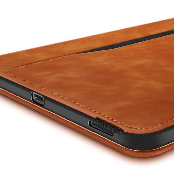 Fodral för Samsung Tab S10 FE Plus Fällbart Plånboksstöd Video Brunt