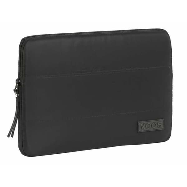 Laptop cover Moos Sort 34 x 25 x 2 cm Med puder