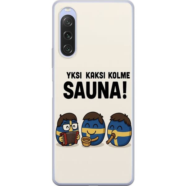 Sony Xperia 10 V Läpinäkyvä kuori Festivaali Kaj Bara Bada Sauna