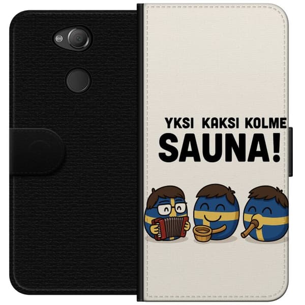 Sony Xperia XA2 Plånboksfodral Festivalen Kaj Bara Bada Bastu