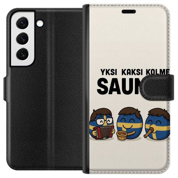 Samsung Galaxy S22 5G Plånboksfodral Festivalen Kaj Bara Bada Bastu