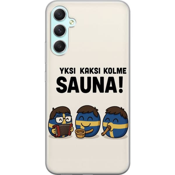 Samsung Galaxy A34 Läpinäkyvä kuori Festivaali Kaj Bara Bada Sauna