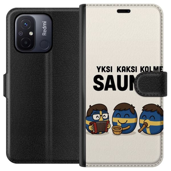 Xiaomi Redmi 12C Tegnebogsetui Festivalen Kaj Bara Bada Sauna