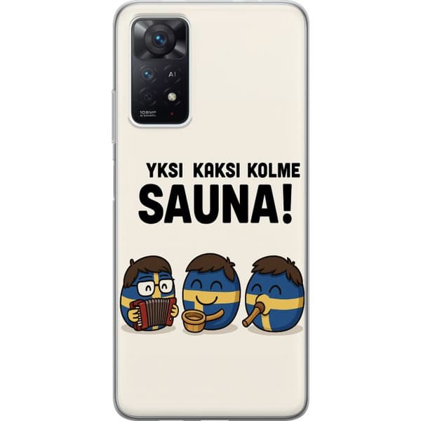 Xiaomi Redmi Note 11 Pro 5G Gennemsigtig cover Festivalen Kaj Bara Bada Sauna