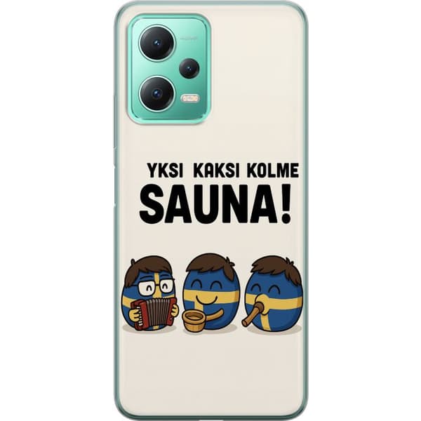 Xiaomi Redmi Note 12 Läpinäkyvä kuori Festivaali Kaj Bara Bada Sauna
