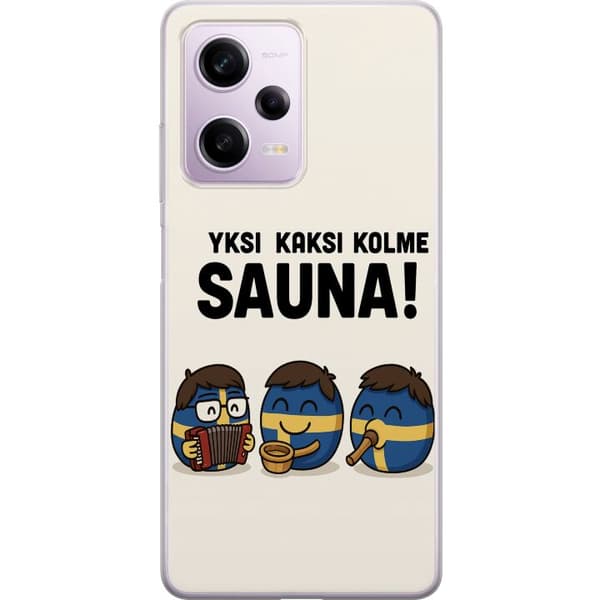 Xiaomi Redmi Note 12 Pro Genomskinligt Skal Festivalen Kaj Bara Bada Bastu