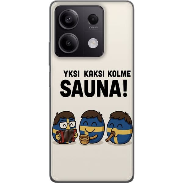 Xiaomi Redmi Note 13 Genomskinligt Skal Festivalen Kaj Bara Bada Bastu