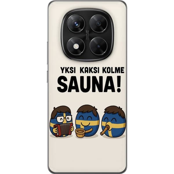 Xiaomi Redmi Note 14 Pro Genomskinligt Skal Festivalen Kaj Bara Bada Bastu