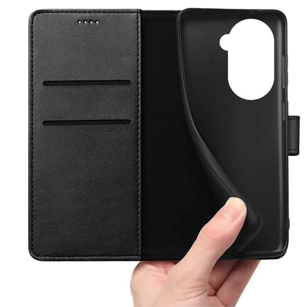 Coque - Phonillico® - Xiaomi Redmi A5 4G - Plånbok Svart - Magnetisk Stängning - Kortfack