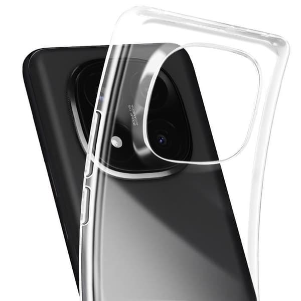 Coque för Xiaomi Redmi Note 14 Pro och 14 Pro Plus Kontur Silikon Transparent