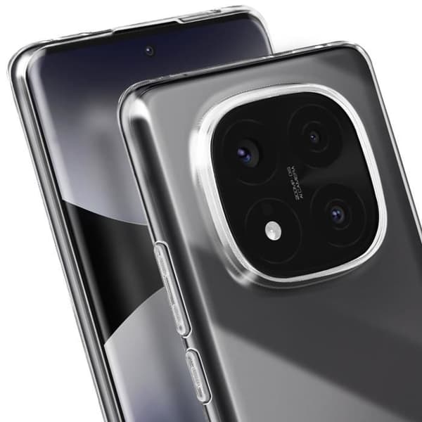 Coque för Xiaomi Redmi Note 14 Pro och 14 Pro Plus Kontur Silikon Transparent