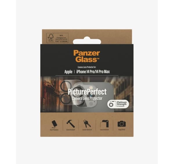 PanzerGlass, Kamerabeskytter, Apple, iPhone 14 Pro/14 Pro Max, Sort