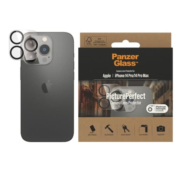 PanzerGlass, Kamerabeskytter, Apple, iPhone 14 Pro/14 Pro Max, Sort