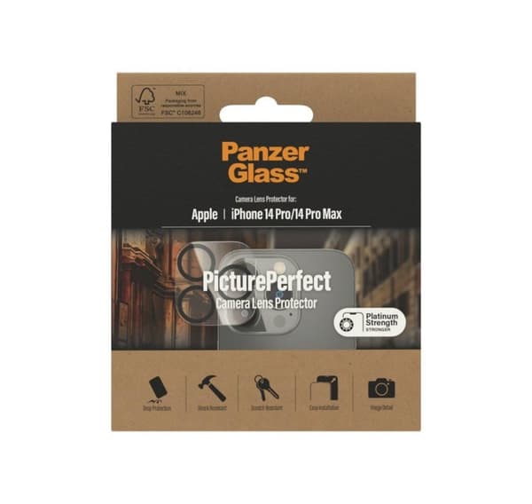 PanzerGlass, Kamerabeskytter, Apple, iPhone 14 Pro/14 Pro Max, Sort
