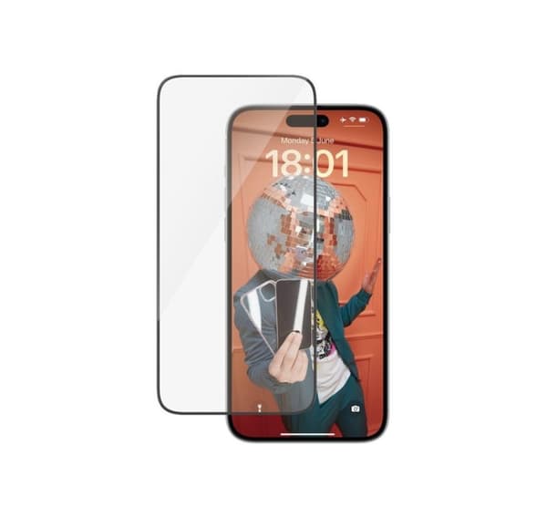 PanzerGlass, Skjermbeskytter, Apple, IPhone 15 Plus, Glass, Transparent, Ultra-vid passform, Ripebestandig, Fallbeskyttelse, EasyAligner inkludert
