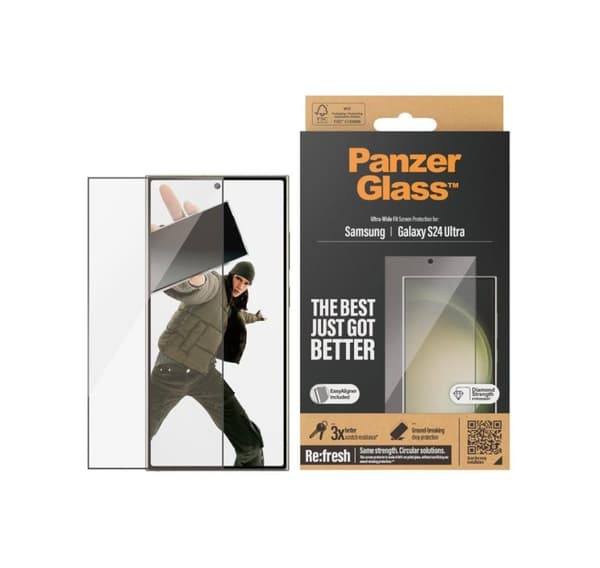 PanzerGlass skærmbeskytter Samsung Galaxy S 2024 Ultra, Ultra-Wide Fit wA