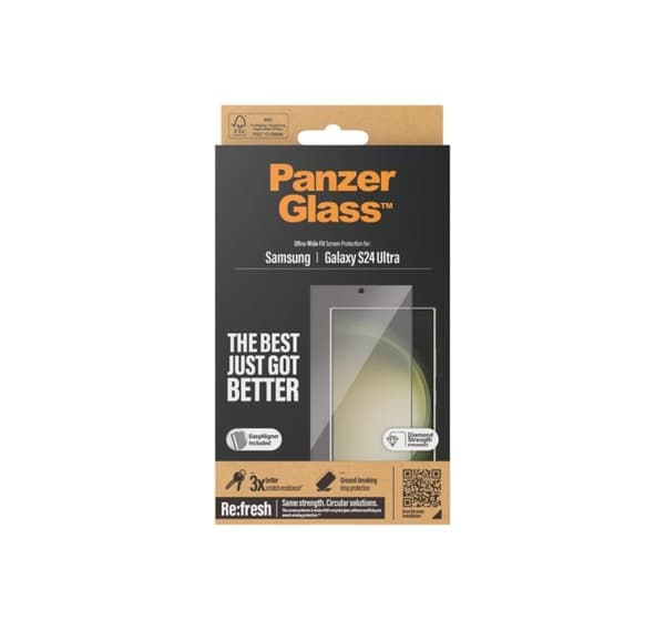 PanzerGlass skærmbeskytter Samsung Galaxy S 2024 Ultra, Ultra-Wide Fit wA