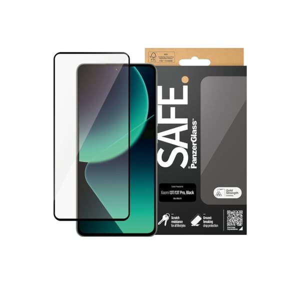 SAFE by PanzerGlass skærmbeskytter Xiaomi 13T, 13T Pro, Ultra-Wide Fit