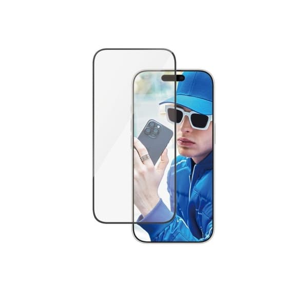 PanzerGlass skjermbeskytter, Apple, iPhone 16 Pro, Glass, Transparent, Ultra-Wide Fit