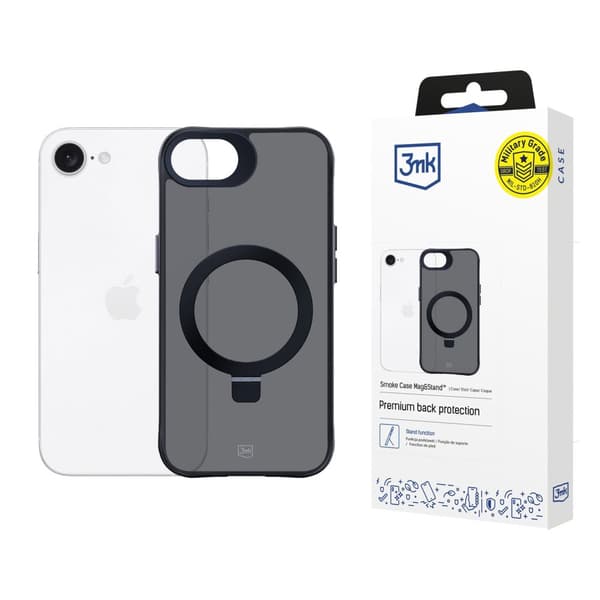 Apple iPhone 16E - 3mk Smoke Case Mag&Stand