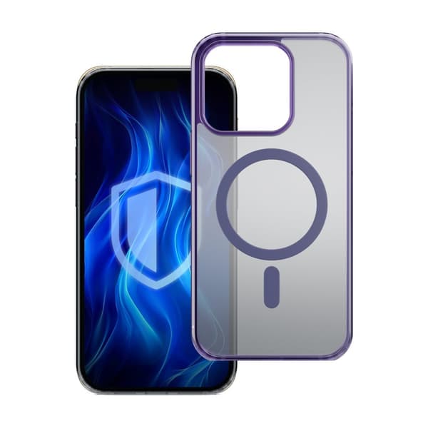 Apple iPhone 15 Pro - 3mk Frosty MagCase Purple