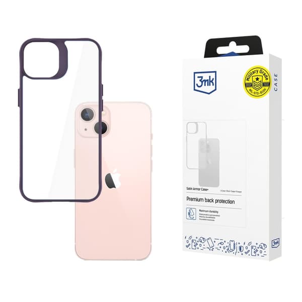 Apple iPhone 14 - 3mk Satin Armor Case+ Purple