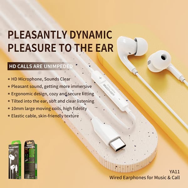 WEKOMEYA11-WiredHiFiHeadphoneswith3.5mmJack(White)