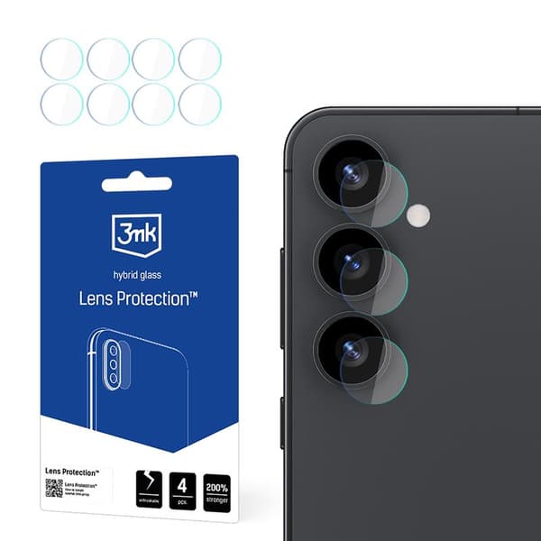 3mk Lens Protection - Camera Lens Glass for Samsung Galaxy S25 (4 sets)