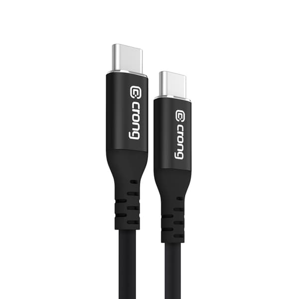 Crong Soft Link - 100W PD 5A USB-C to USB-C Cable 120cm (black)