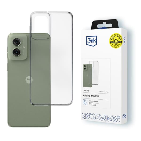 3mkClearCase-CaseforMotorolaMotoG555G(Transparent)