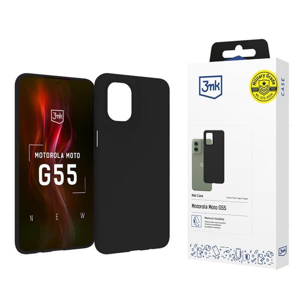 3mkMattCase-CaseforMotorolaMotoG555G(Black)