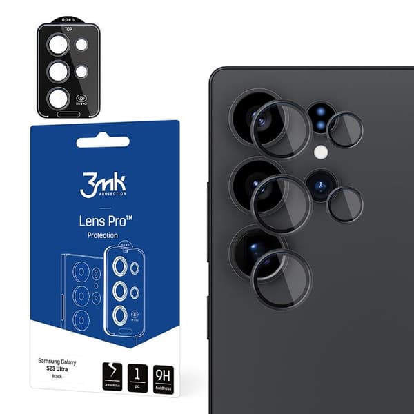 3mkLensProtectionPro-CameraLensGlassforSamsungGalaxyS25Ultra(Black)