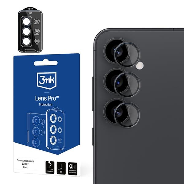 3mkLensProtectionPro-CameraLensGlassforSamsungGalaxyS25+(Black)