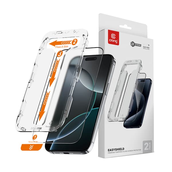 CrongEasyShield2-Pack-TemperedGlassforiPhone16Pro(2pieces)