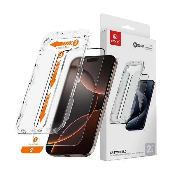 CrongEasyShield2-Pack-TemperedGlassforiPhone16ProMax(2pieces)
