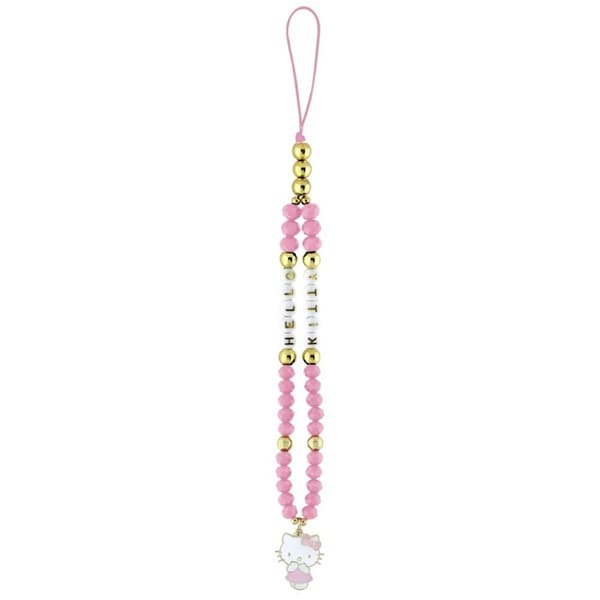 HelloKittyPearlsandBeadsKittyCharm-PhoneCharm(Pink)