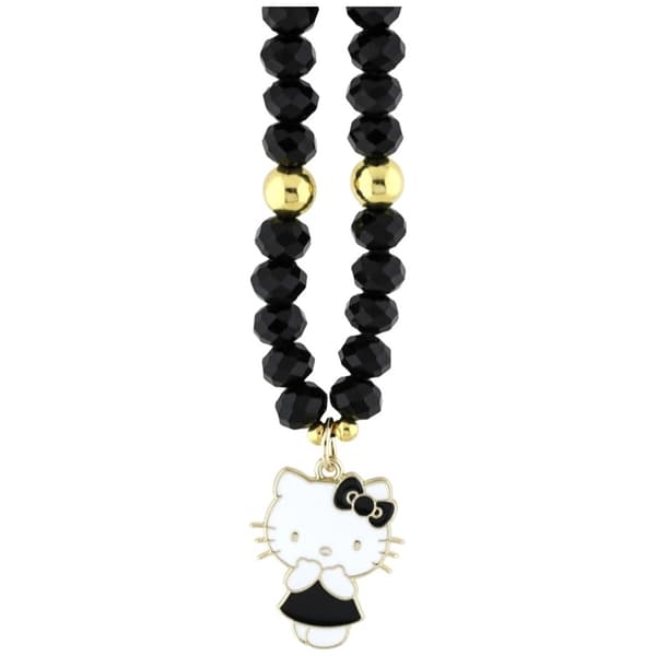 HelloKittyPearlsandBeadsKittyCharm-PhoneCharm(Black)